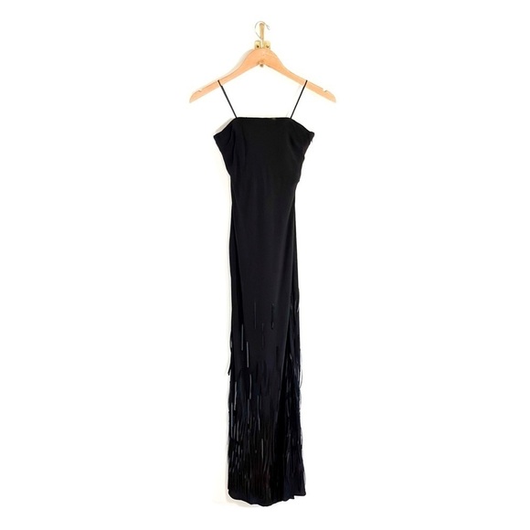 NWT Cult Gaia Anisa Silk Strapless Black Gown - Picture 2 of 7